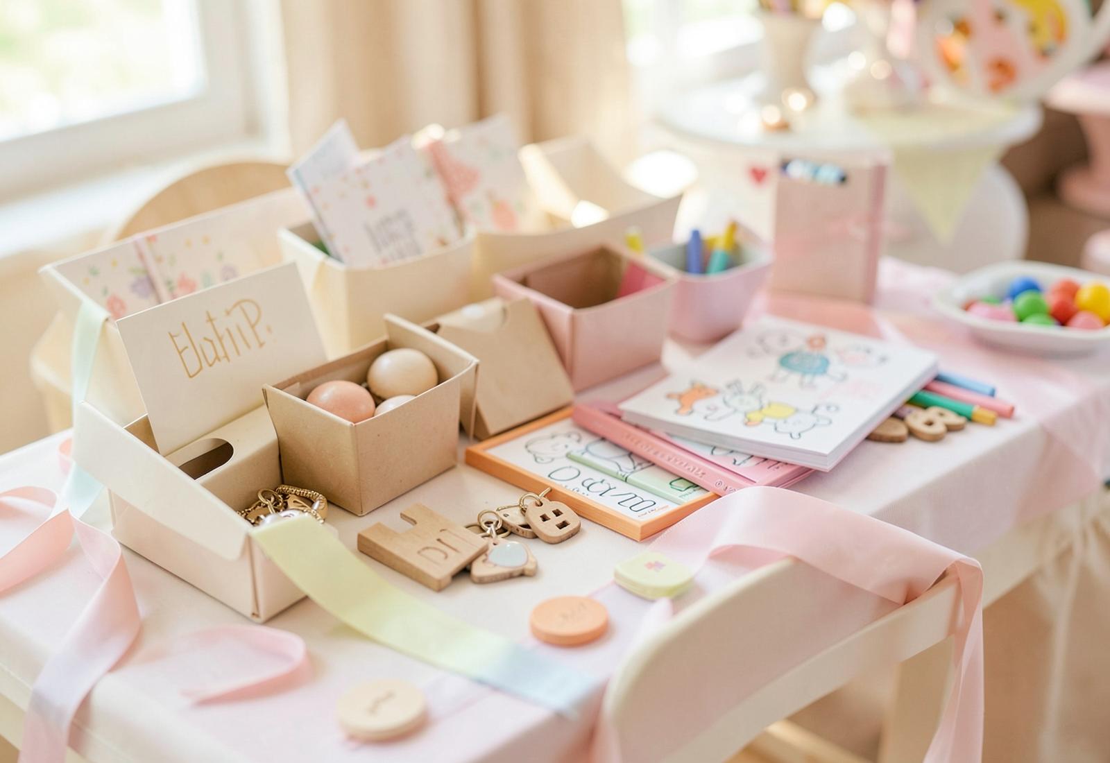 Kids' activity station at a celebration